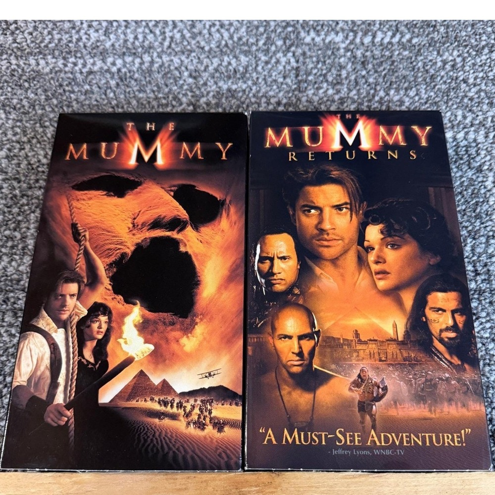 The Mummy and The Mummy Returns VHS Set Brendan Fraser Universal Pictures 83663